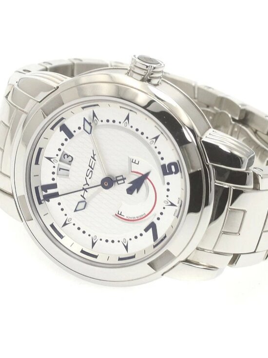 HYSEK IO IO4209A09 Date power reserve Silver Dial Automatic Men\'s Watch_875212 main image 4